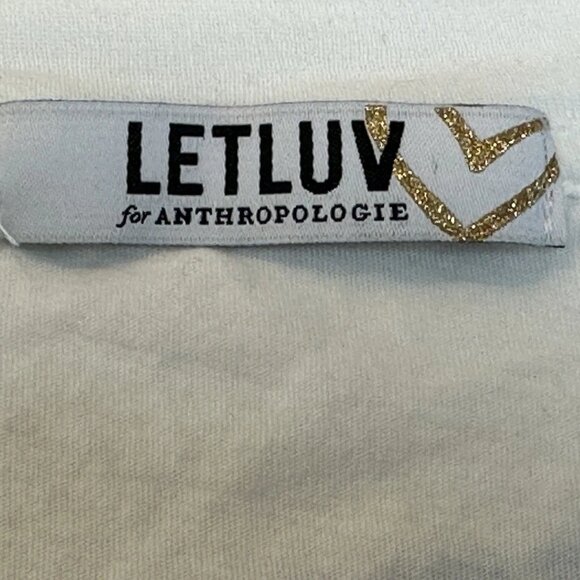 NWOT Anthropologie - Letluv - Bruce Springsteen Roll-Sleeve Graphic Tee XXS - Picture 13 of 14